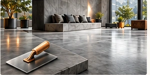 Mikro Beton Zemin Kaplama — onaylı tasarımdaki görsel ve 3D simge